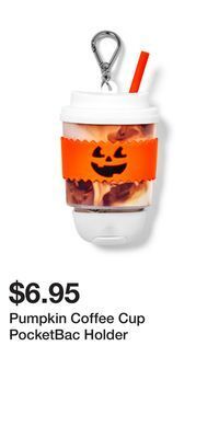 Bath & Body Works Pumpkin coffee cup pocketbac holder offer