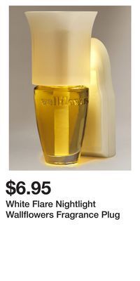 Bath & Body Works White flare nightlight wallflowers fragrance plug offer