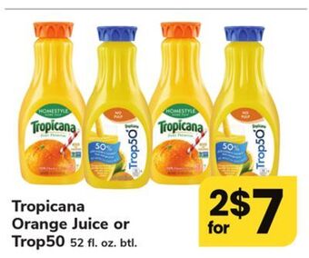 ACME Tropicana orange juice or trop50 offer