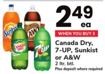 ACME Canada dry, 7-up, sunkist or a & w offer