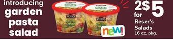 ACME Reser's salads offer