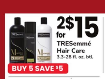 ACME Tresemmé hair care offer