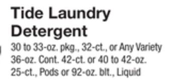 The Fresh Grocer Laundry detergent offer