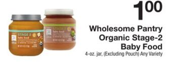 The Fresh Grocer Organic stage-2 baby food offer