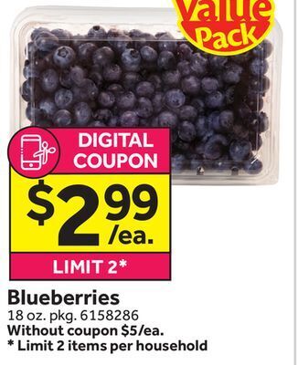 Stop&Shop Blueberries offer