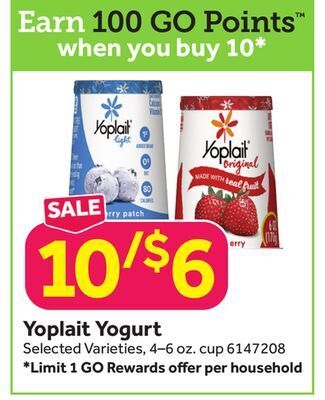 Stop&Shop Yoplait yogurt offer