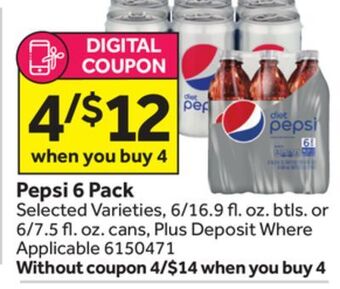Stop&Shop Pepsi 6 pack offer