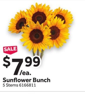 Stop&Shop Sunflower bunch offer