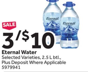 Stop&Shop Eternal water offer