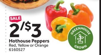Stop&Shop Hothouse peppers offer