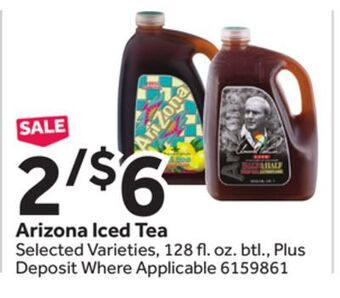 Stop&Shop Arizona iced tea offer
