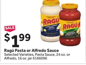 Stop&Shop Ragú pasta or alfredo sauce offer
