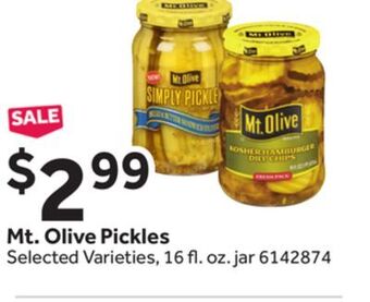 Stop&Shop Mt. olive pickles offer