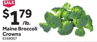 Stop&Shop Maine broccoli crowns offer