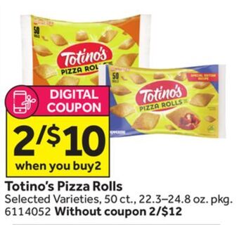 Stop&Shop Totino's pizza rolls offer