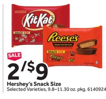Stop&Shop Hershey's snack size offer