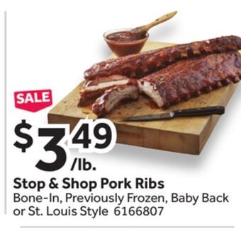 Stop&Shop Stop & shop pork ribs offer