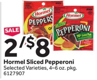 Stop&Shop Hormel sliced pepperoni offer