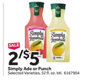 Stop&Shop Simply ade or punch offer
