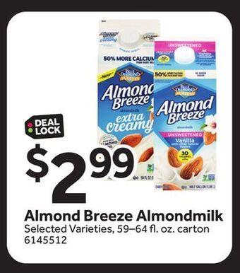 Stop&Shop Almond breeze almondmilk offer