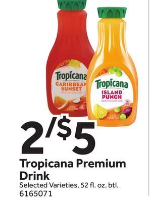 Stop&Shop Tropicana premium drink offer