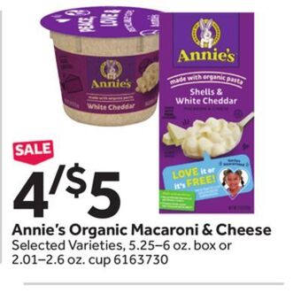 Stop&Shop Annie's organic macaroni & cheese offer