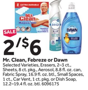 Stop&Shop Mr. clean, febreze or dawn offer