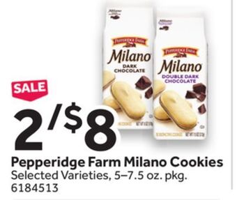 Stop&Shop Pepperidge farm milano cookies offer
