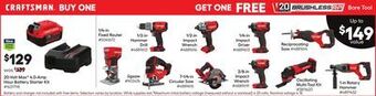 Lowe's 20-volt maxf 4.0-amp hour battery starter kit offer