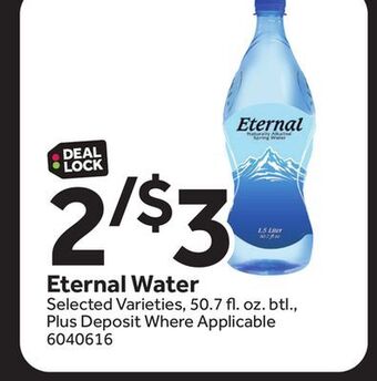 Stop&Shop Eternal water offer