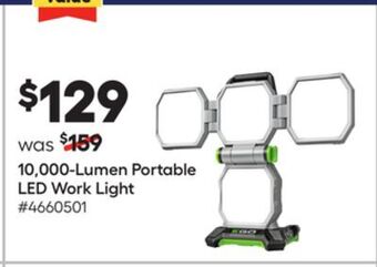 Lowe's Ego 10, 000-lumen portable led work light offer