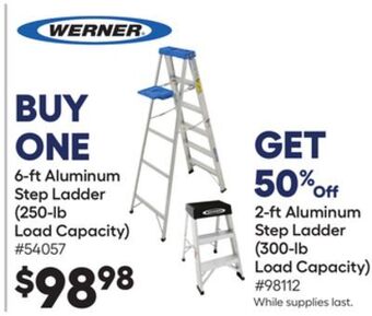 Lowe's 6-ft aluminum step ladder offer