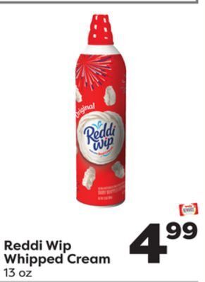 Weis Markets Reddi wip whipped cream offer