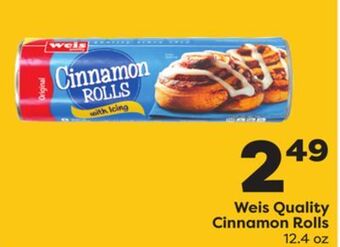 Weis Markets Weis quality cinnamon rolls offer