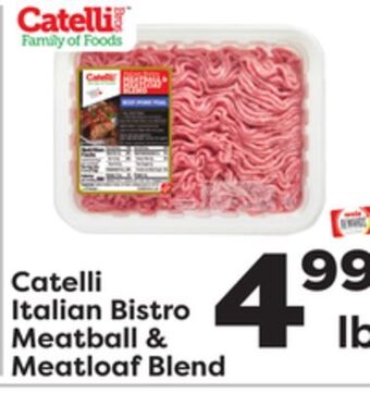 Weis Markets Catelli italian bistro meatball & meatloaf blend offer