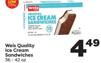 Weis Markets Weis quality ice cream sandwiches offer