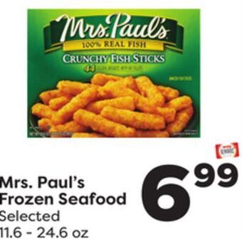 Weis Markets Mrs. paul's frozen seafood offer