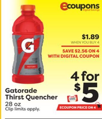 Weis Markets Gatorade thirst quencher offer
