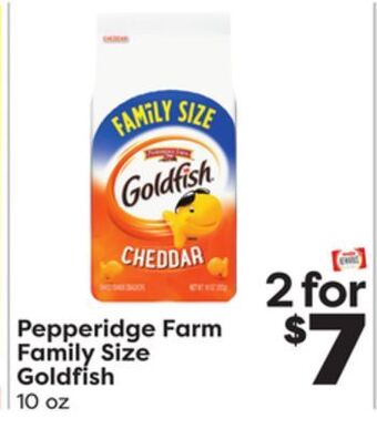 Weis Markets Pepperidge farm family size goldfish offer
