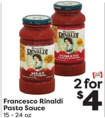 Weis Markets Francesco rinaldi pasta sauce offer