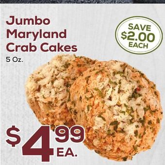 DeCicco & Sons Jumbo maryland crab cakes offer
