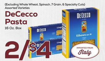 DeCicco & Sons Dececco pasta offer