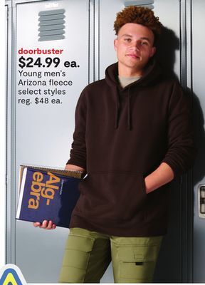 JC Penney Young men's arizona fleece offer