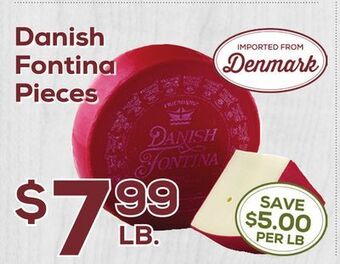 DeCicco & Sons Danish fontina pieces offer