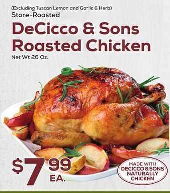 DeCicco & Sons Decicco & sons roasted chicken offer