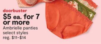 JC Penney Ambrielle panties offer