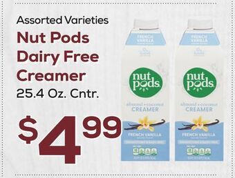 DeCicco & Sons Nut pods dairy free creamer offer
