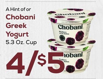DeCicco & Sons Chobani greek yogurt offer