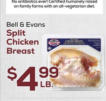 DeCicco & Sons Bell & evans split chicken breast offer