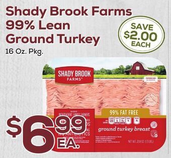 DeCicco & Sons Shady brook farms 99% lean ground turkey offer
